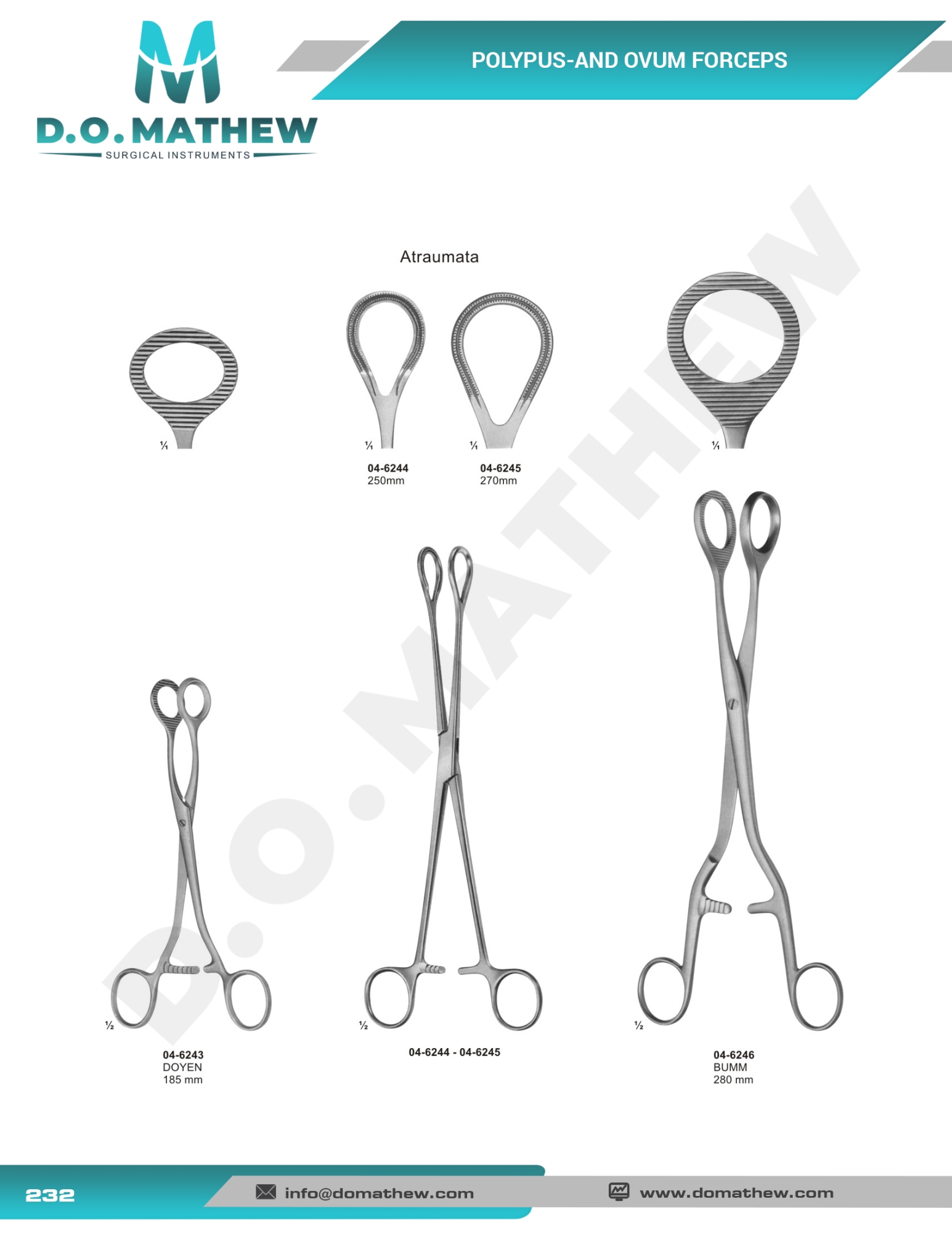 Utrine Dilators, Probes, Forceps, Myoma Instruments